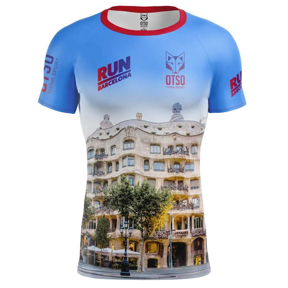 

Футболка с коротким рукавом спортивная Otso Barcelona, синий
