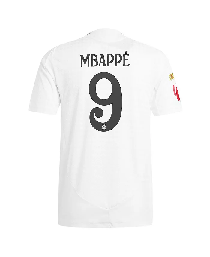 Мужская футболка Kylian Mbappé White Real Madrid 2024/25 Home Authentic Player Jersey adidas — фото 2