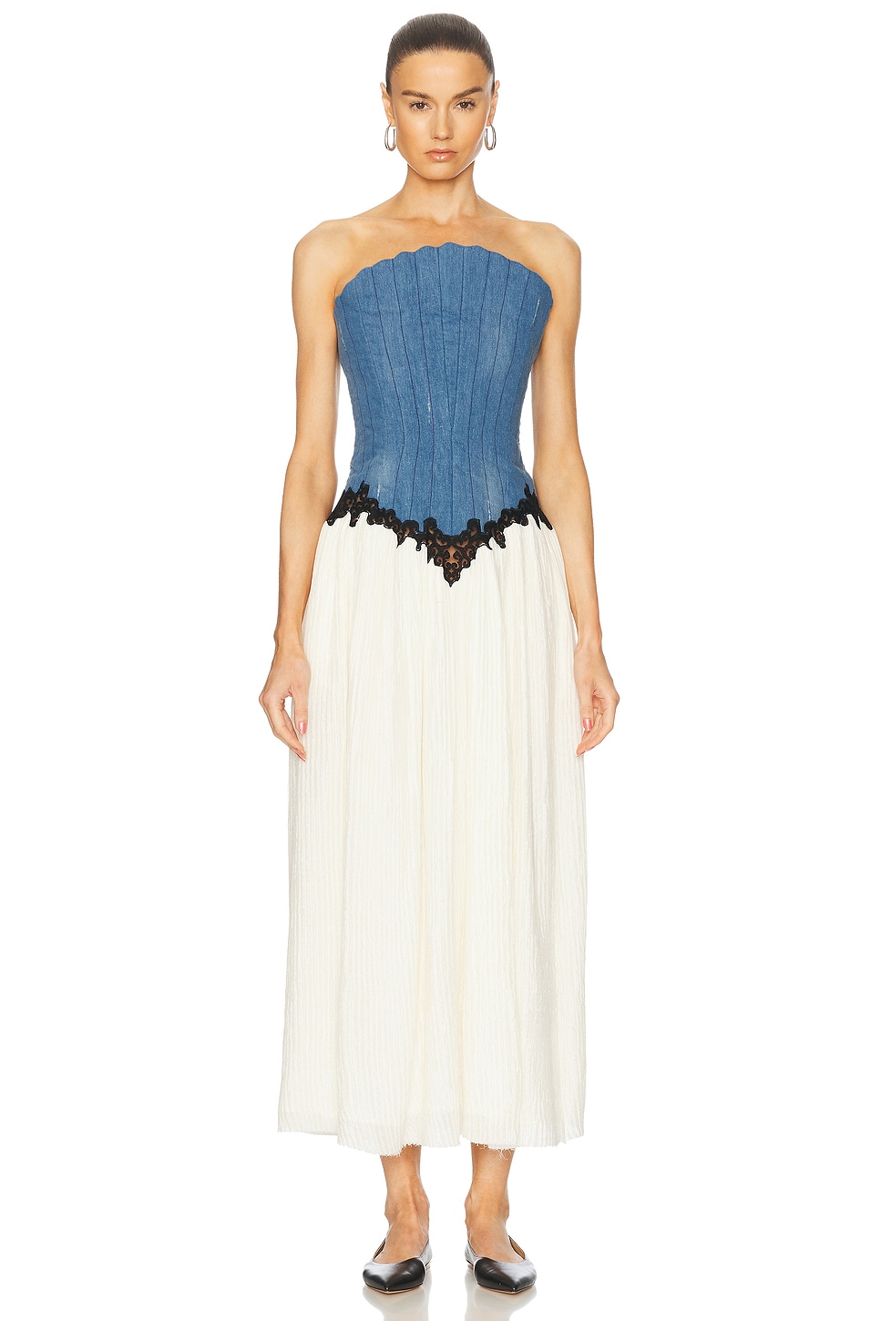 

Платье Glenn Gabriela Hearst, Light Blue Denim