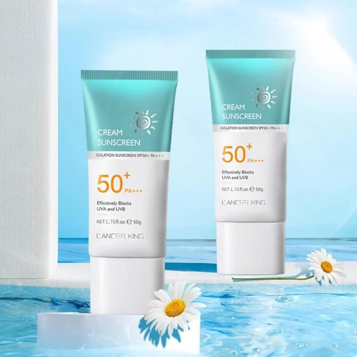 Солнцезащитный крем SPF50+ PA++++ e-warmer, 50 г — фото 3