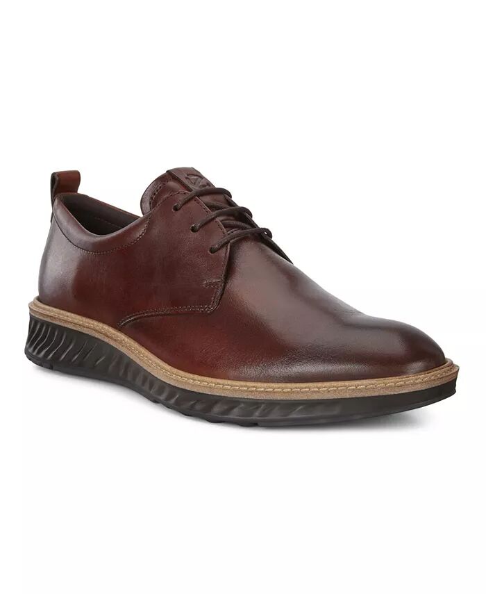 

Мужские туфли St.1 Hybrid Plain Toe Oxford Ecco, коричневый