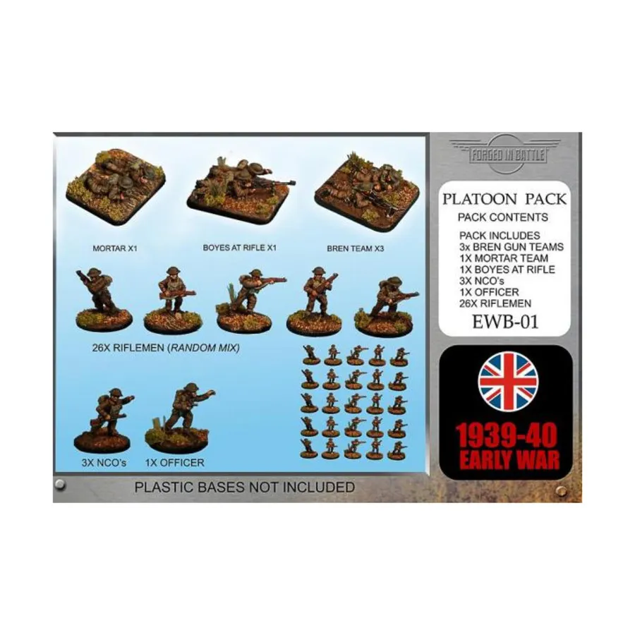

Стрелковый взвод, WWII Miniatures - Early 1939-40 - British Infantry (15mm)