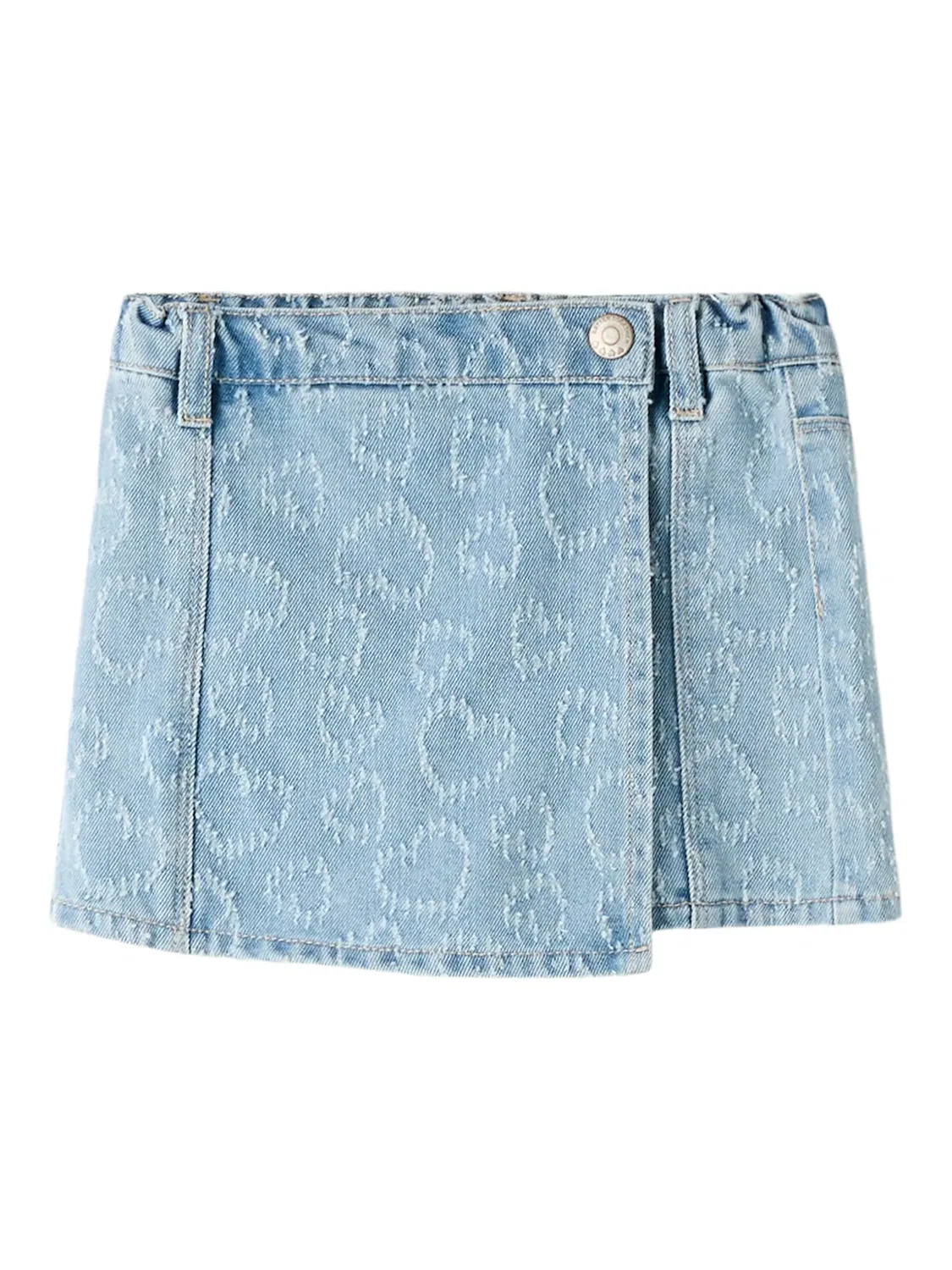 Скорт джинсовый Name it, light blue denim