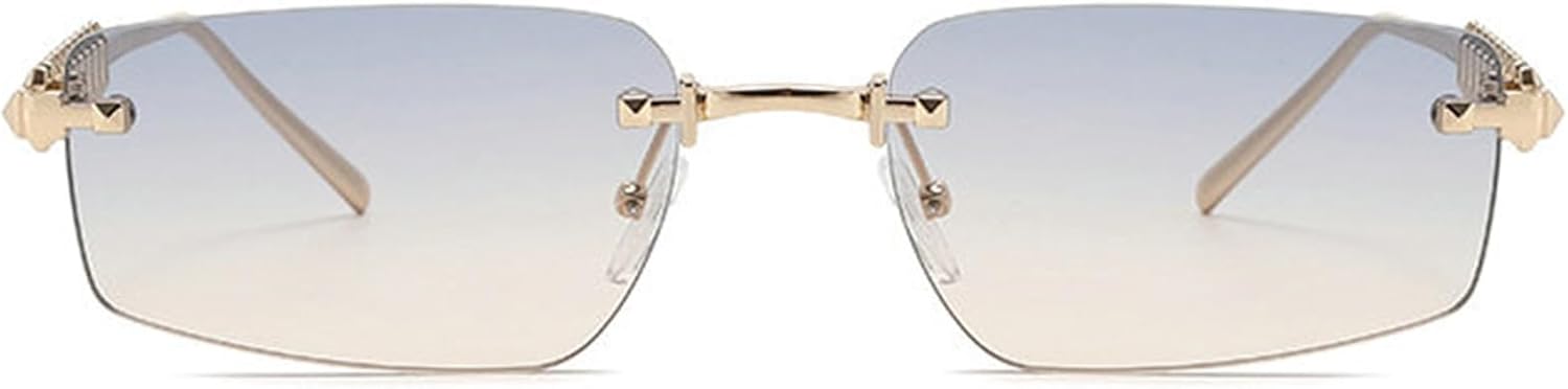 

Солнцезащитные очки без оправы, металлические, прямоугольные, для женщин и мужчин, винтажные, панк, роскошные, для активного отдыха и вождения, популярные солнцезащитные очки UV400 helena, C5