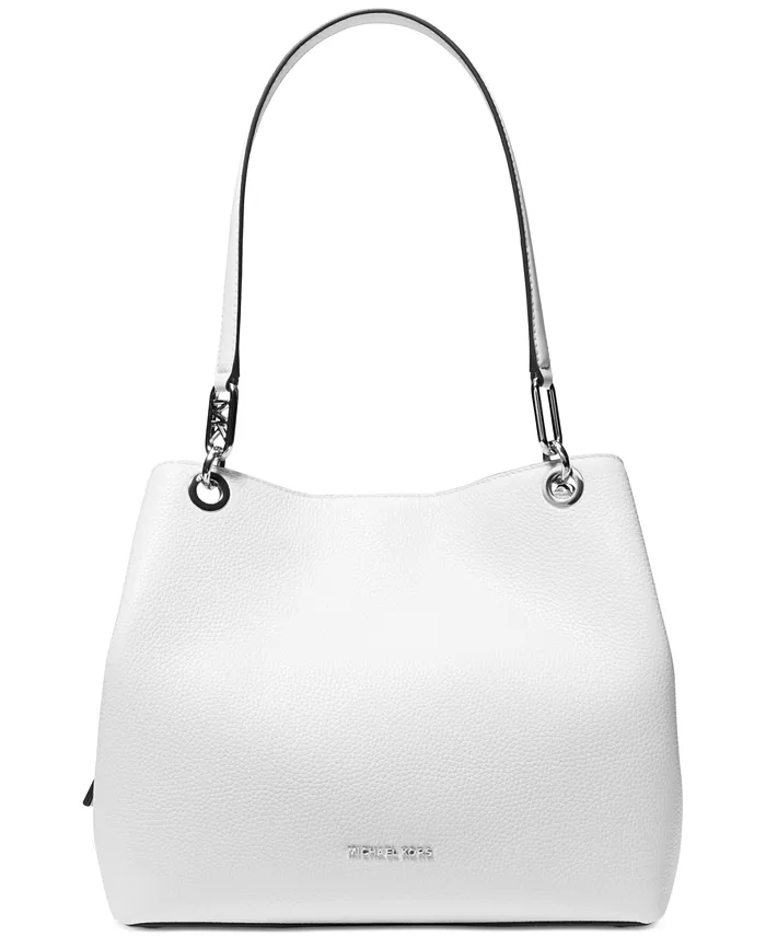 

Кожаная сумка-тоут большая Kensington Michael Kors, белый