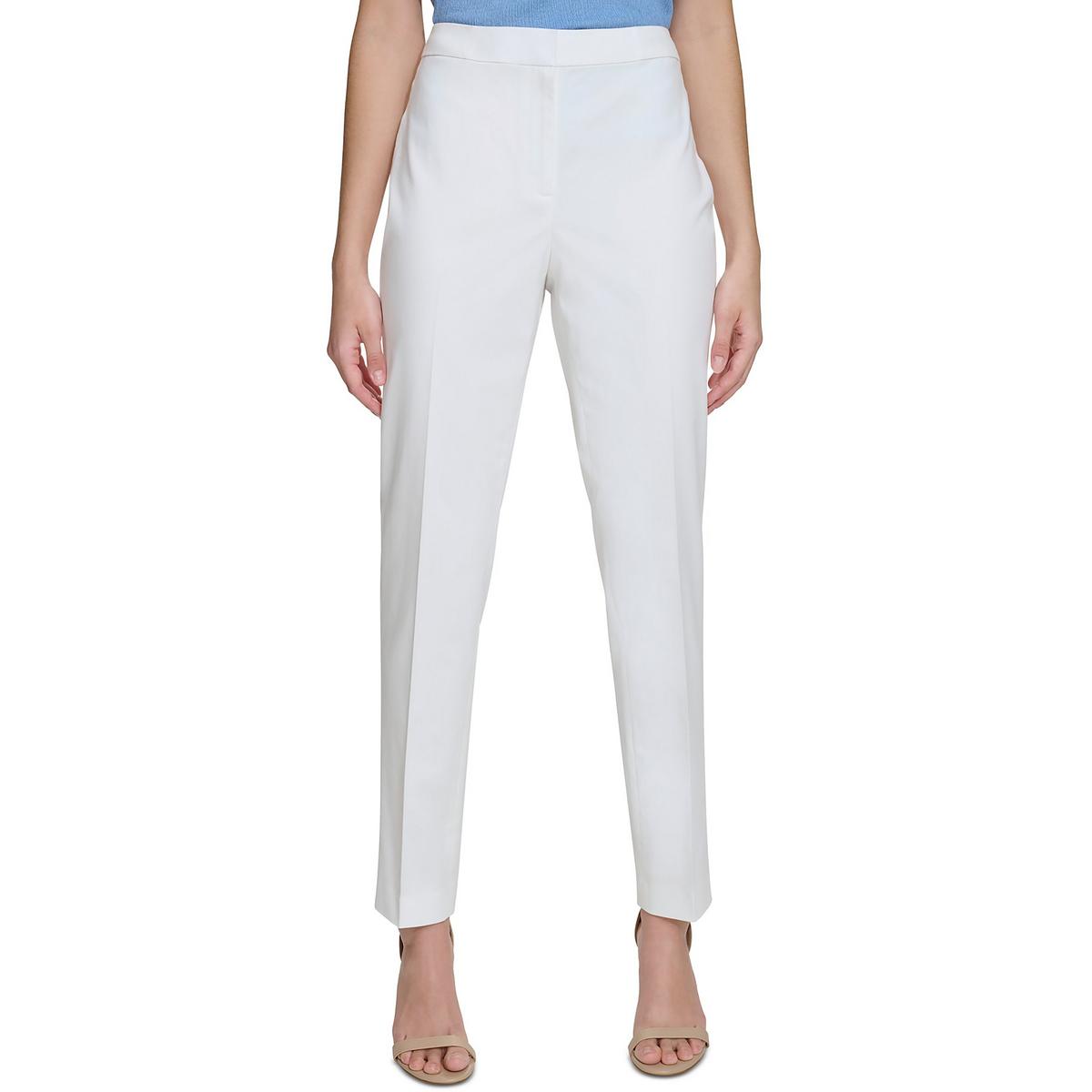 

Женские облегающие офисные брюки Calvin Klein, цвет soft white