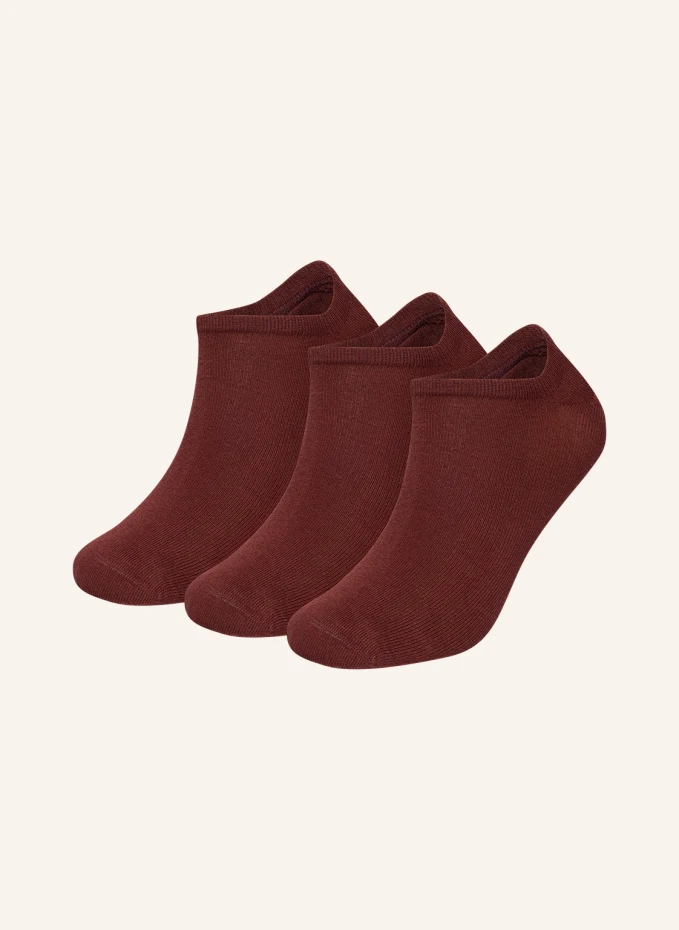 

Комплект из 3 носков-кроссовок one color shorties Dillysocks, красный