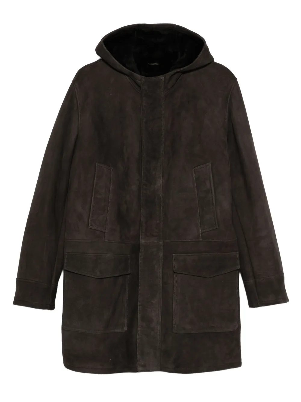 

Пальто с капюшоном Arma, коричневый