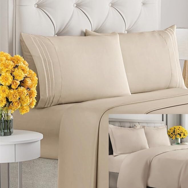 

Комплект постельного белья CGK Unlimited с пуховым одеялом (размер «queen-size») — Комплект постельного белья включает в себя простыню