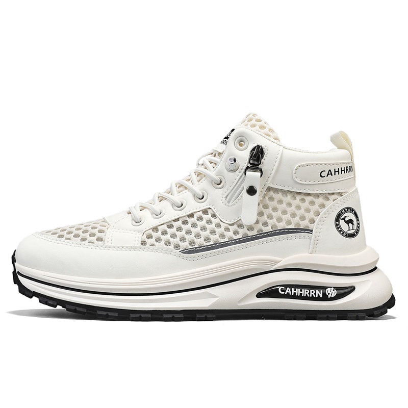 

Износостойкие дышащие высокие кроссовки Casual для мужчин NMR, бежевый