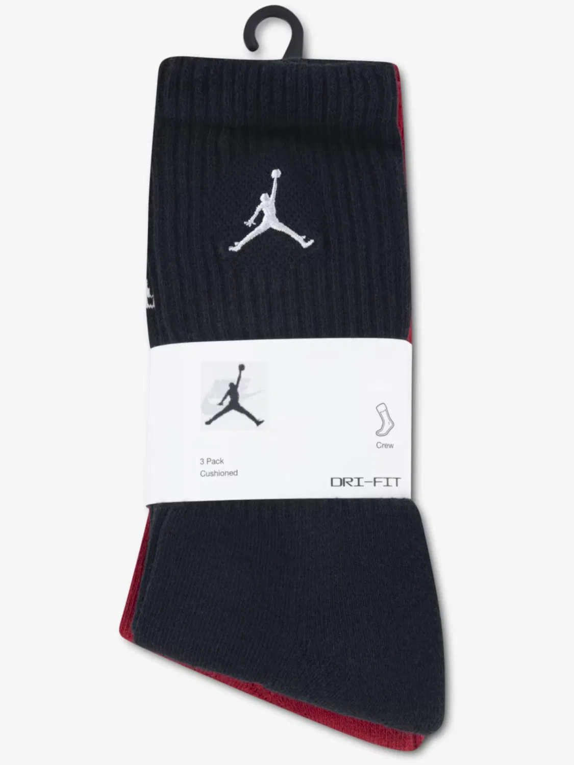 Носки Jordan, Grey/Carmine Red/Black — фото 3