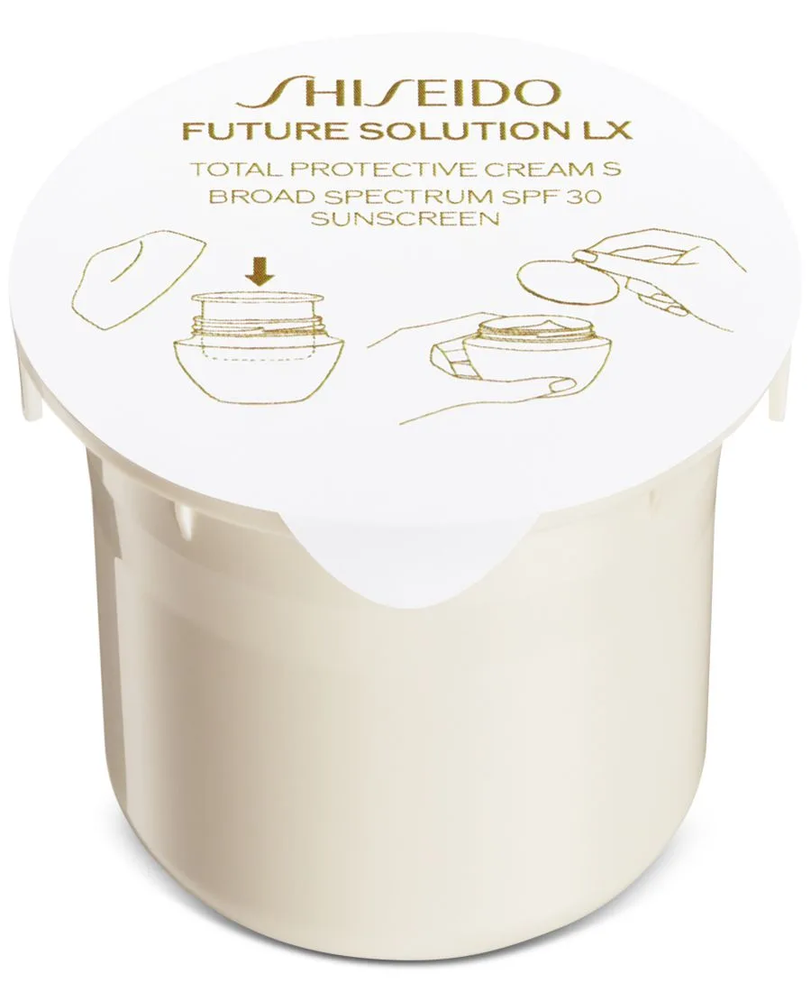Shiseido Сменный блок крема для защиты от солнца Future Solution LX Total Protective Cream SPF 30, 1,8 унции