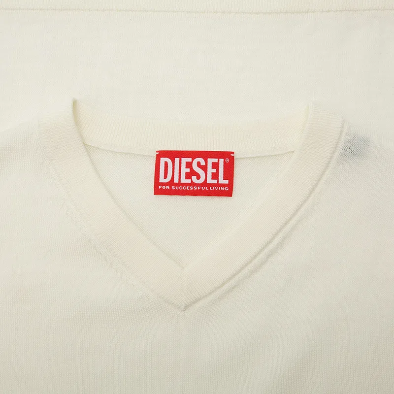 Топ женский ecru v-neck racerback DIESEL — фото 4