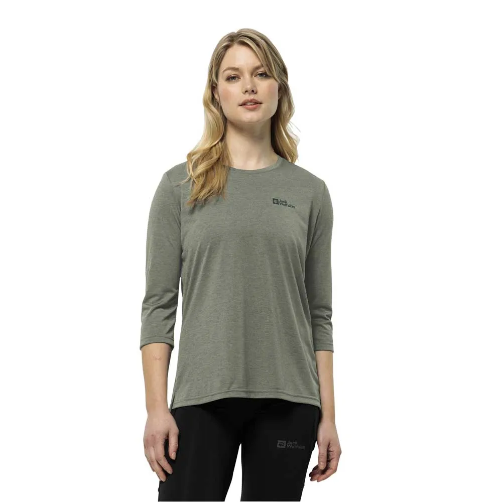 

Футболка Jack Wolfskin Crosstrail 3/4 sleeve, зеленый