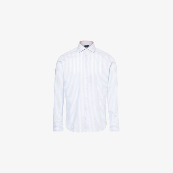 

Рубашка длинная Hackett с полосками, голубой