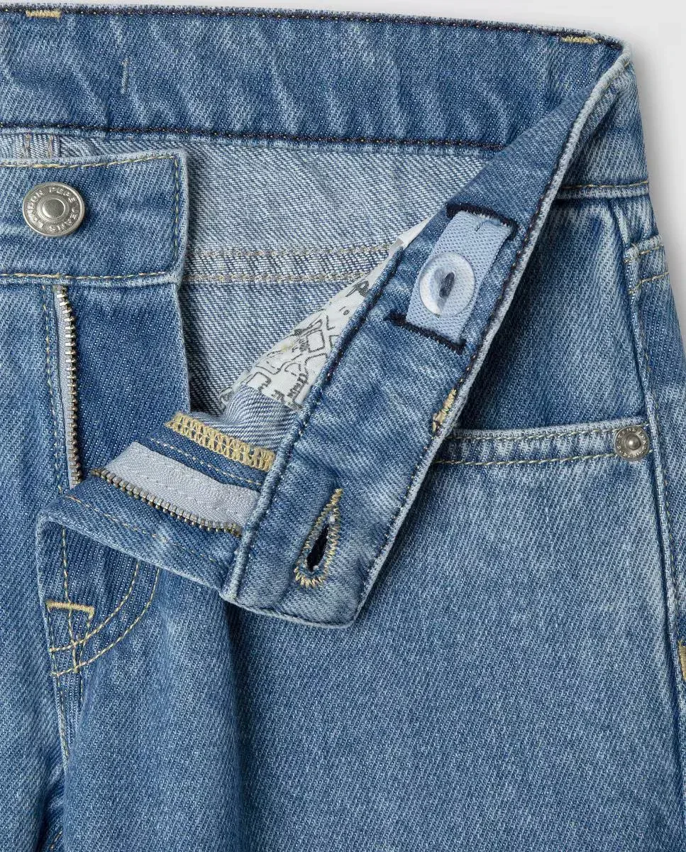 Прямые джинсы Myron для мальчика Pepe Jeans, синий — фото 3