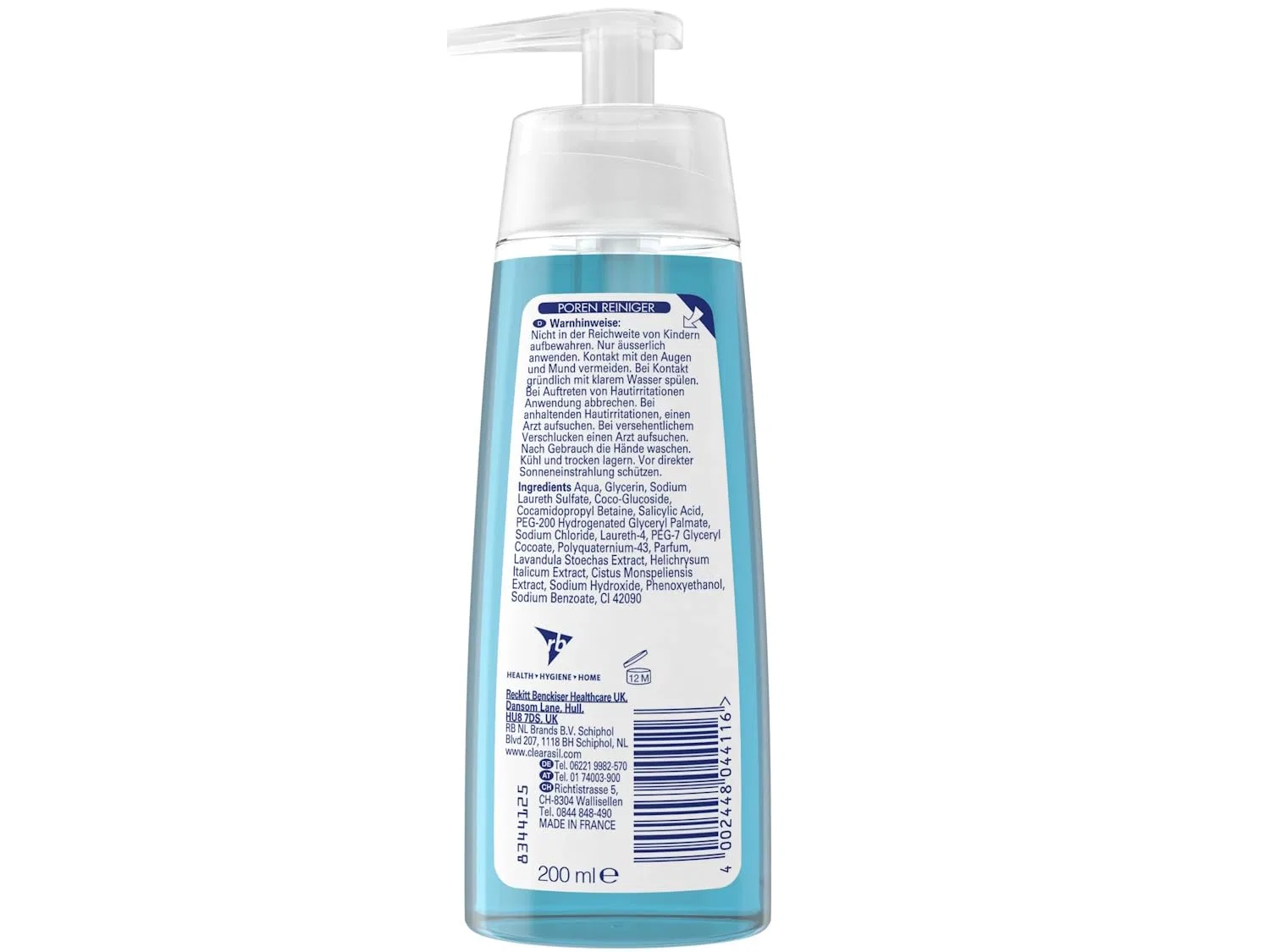 Гель для умывания Clearasil — Очищающий Pore Cleanser Wash Gel, 200 мл — фото 3