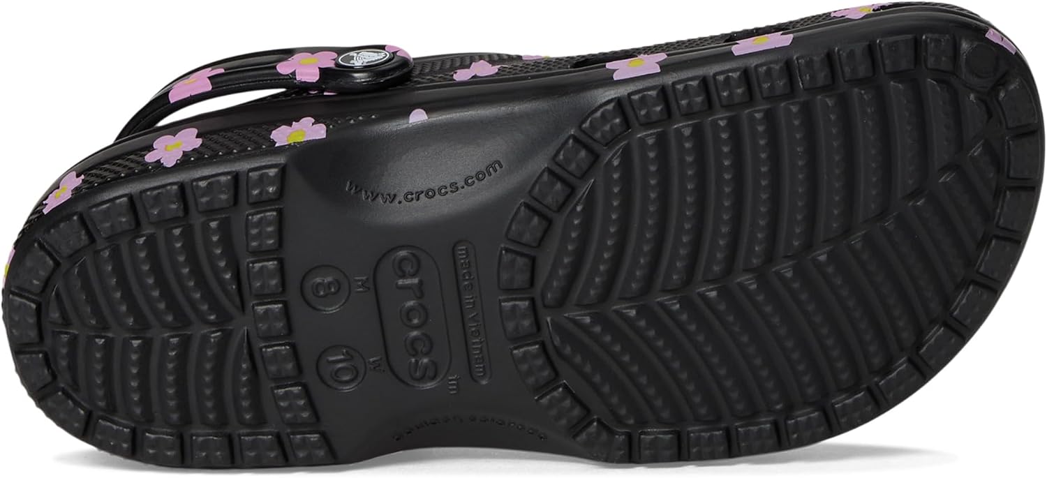 Унисекс сабо Crocs Classic с графическим принтом, черный — фото 3