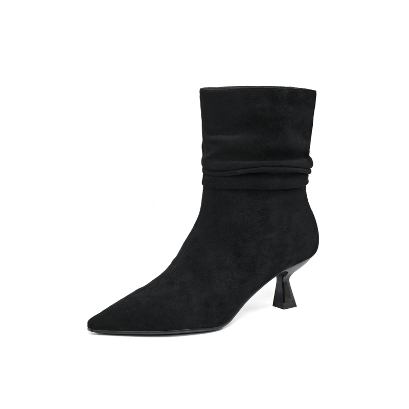 ELLE Черные женские ботильоны, цвет Black