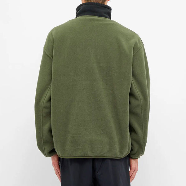 Куртка Nike ACG Logo Embroidered Half Zipper Fleece Stand Collar Pullover Jacket Green Army green, зеленый — фото 3