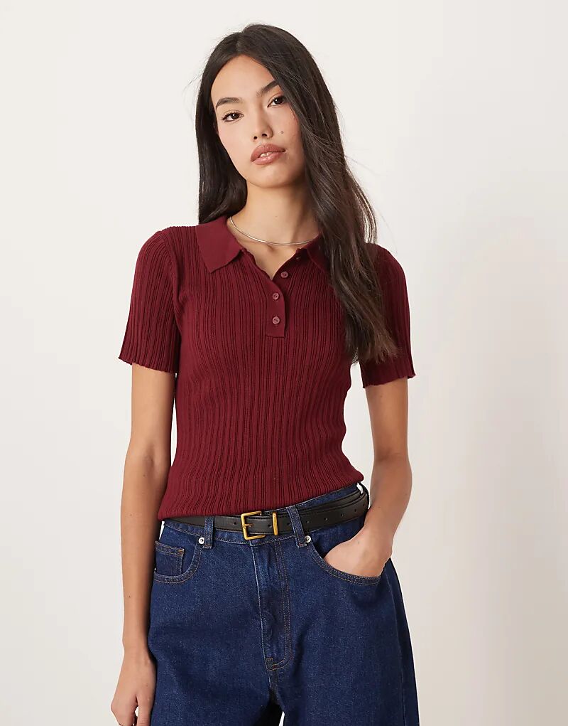 

Джерси поло JJXX бордового цвета