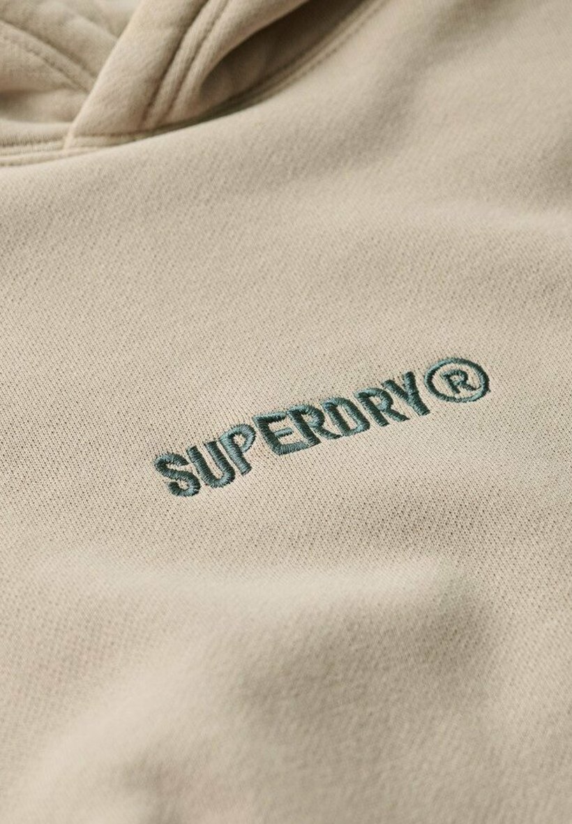 

Толстовка с капюшоном OVERSIZED MICRO LOGO GRAPHIC Superdry, бежевый