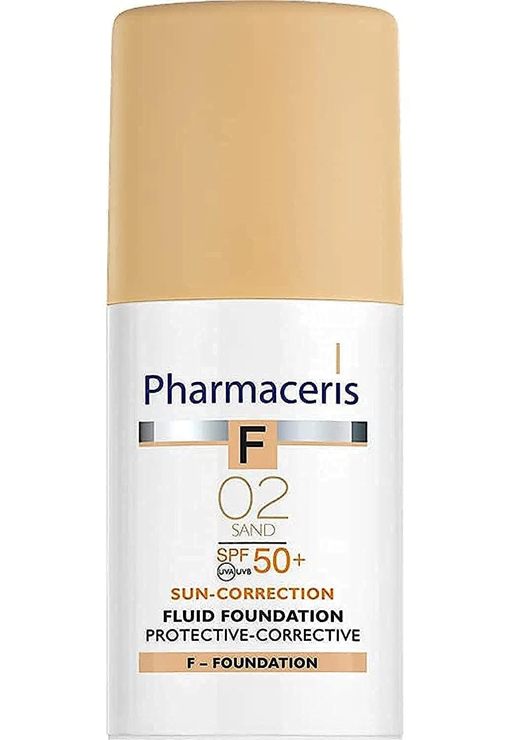 Защитно-корректирующий тональный флюид Pharmaceris S-5 SPF50+ (02 Sand) 30 мл Pharmaceris
