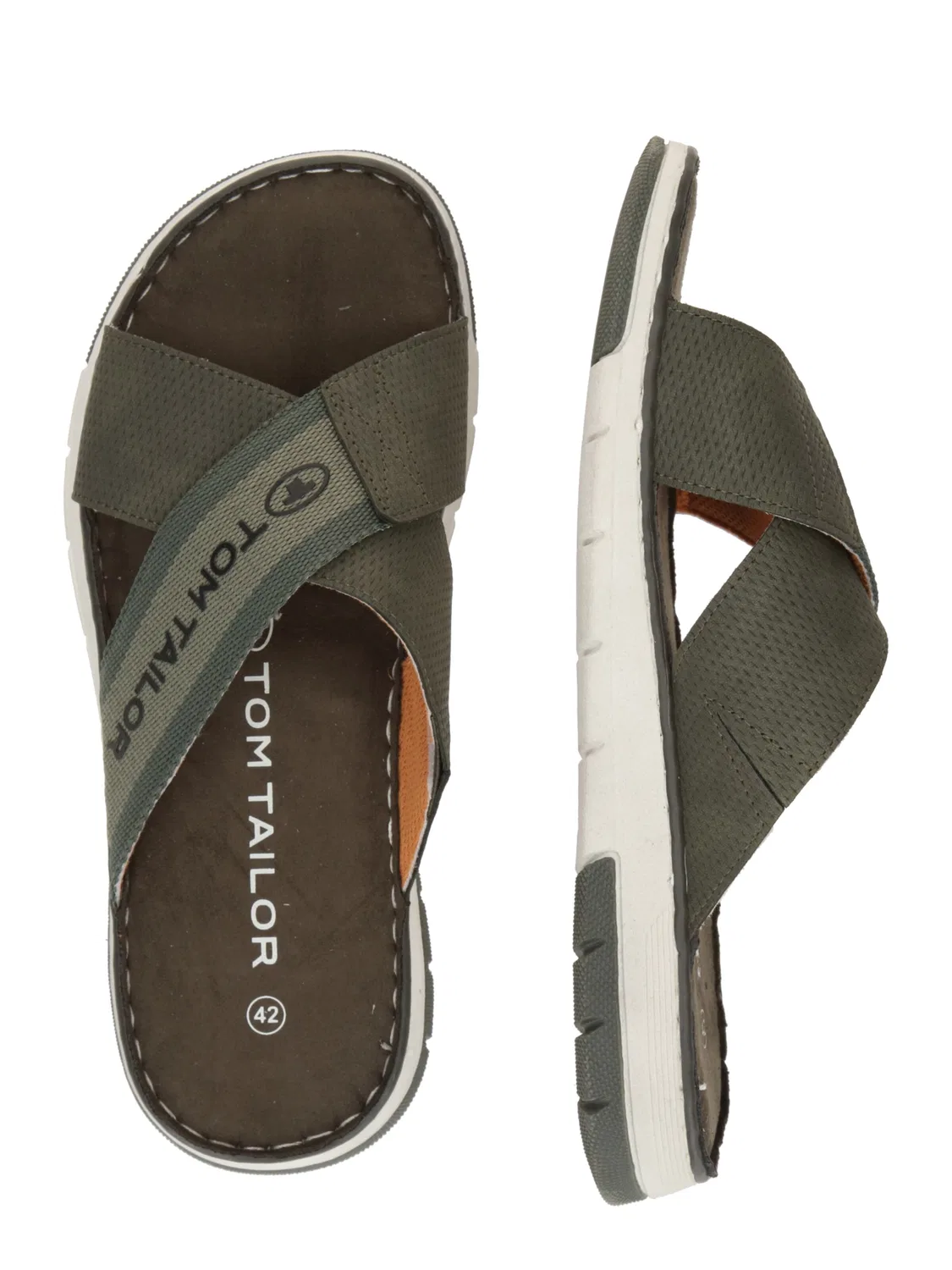Мюли Tom Tailor, Olive/Dark Green — фото 2