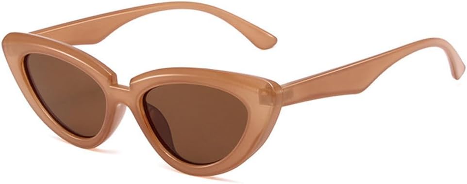 

Винтажные солнцезащитные очки «кошачий глаз» для женщин, модные очки оливково-зеленого цвета для мужчин, трендовые солнцезащитные очки с градиентным переходом цвета WNCKSQ, Tea Tea