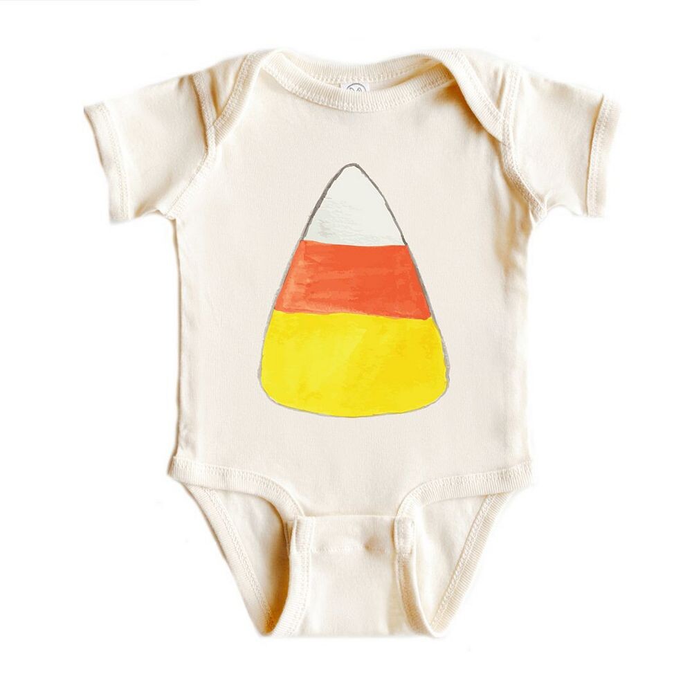 

Детское боди акварельного цвета Candy Corn The Juniper Shop, цвет Natural