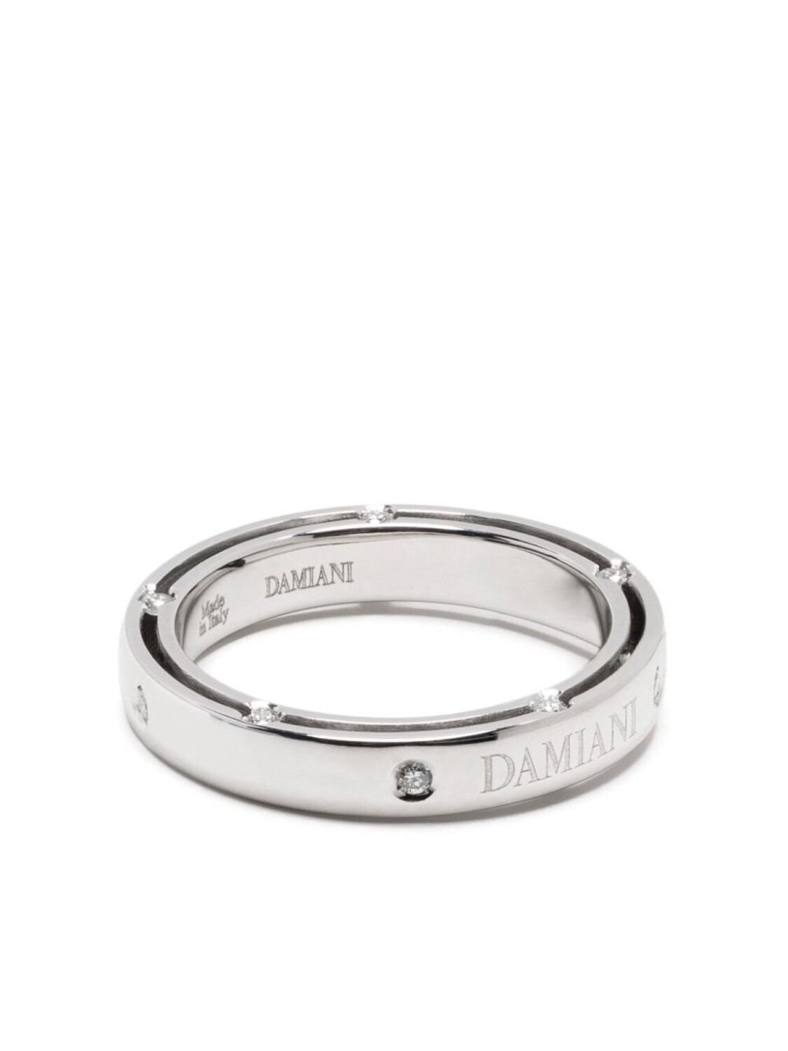 

Кольцо D.Side из белого золота с бриллиантами Damiani, серебряный