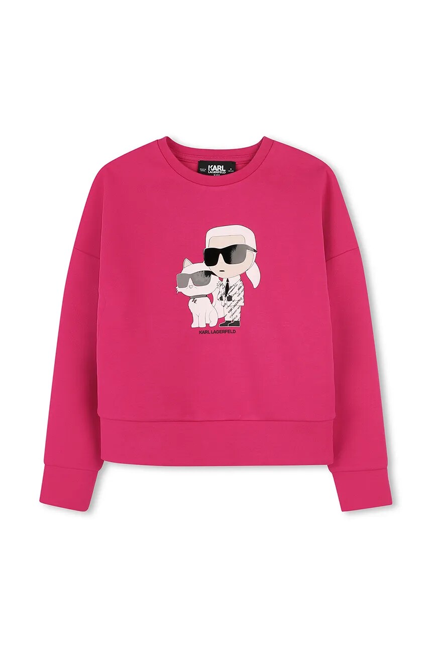 

Детская толстовка Karl Lagerfeld, розовый