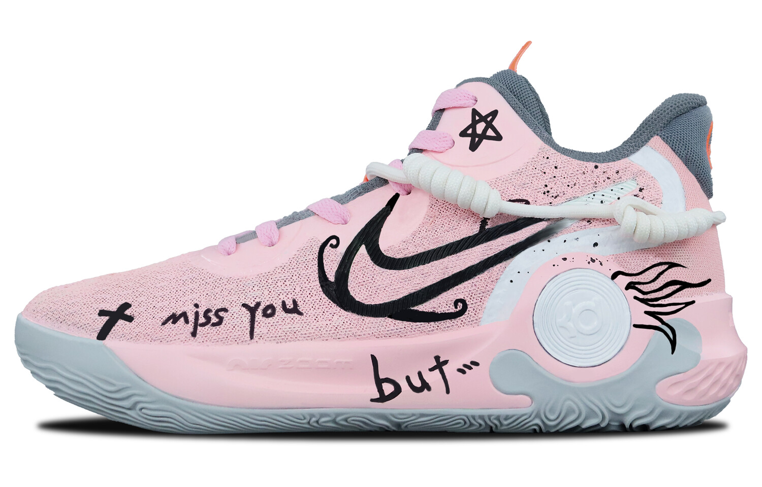 

Баскетбольные кроссовки KD Trey 5 IX Basketball Shoes Unisex Mid-Top Pink/Black Nike
