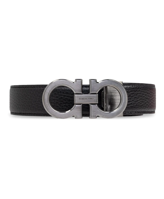 

Двусторонний ремень Salvatore Ferragamo, черный