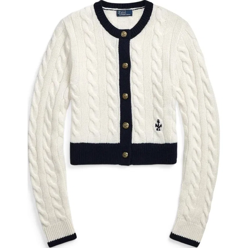 Кашемировый кардиган Polo Ralph Lauren, Blue White