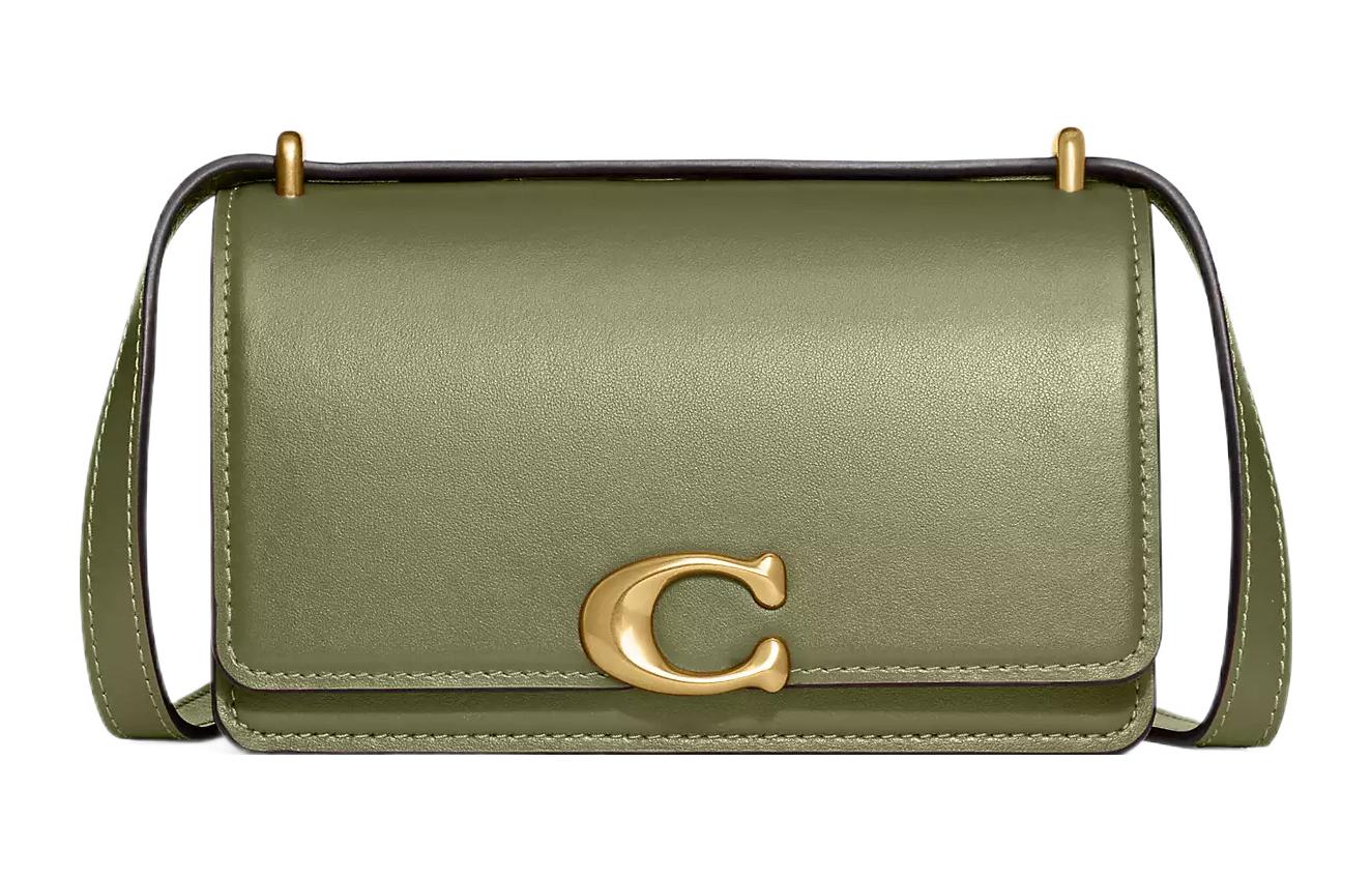 

Бандитская Кожаная Сумка Через Плечо Маленького Размера для Женщин Moss COACH