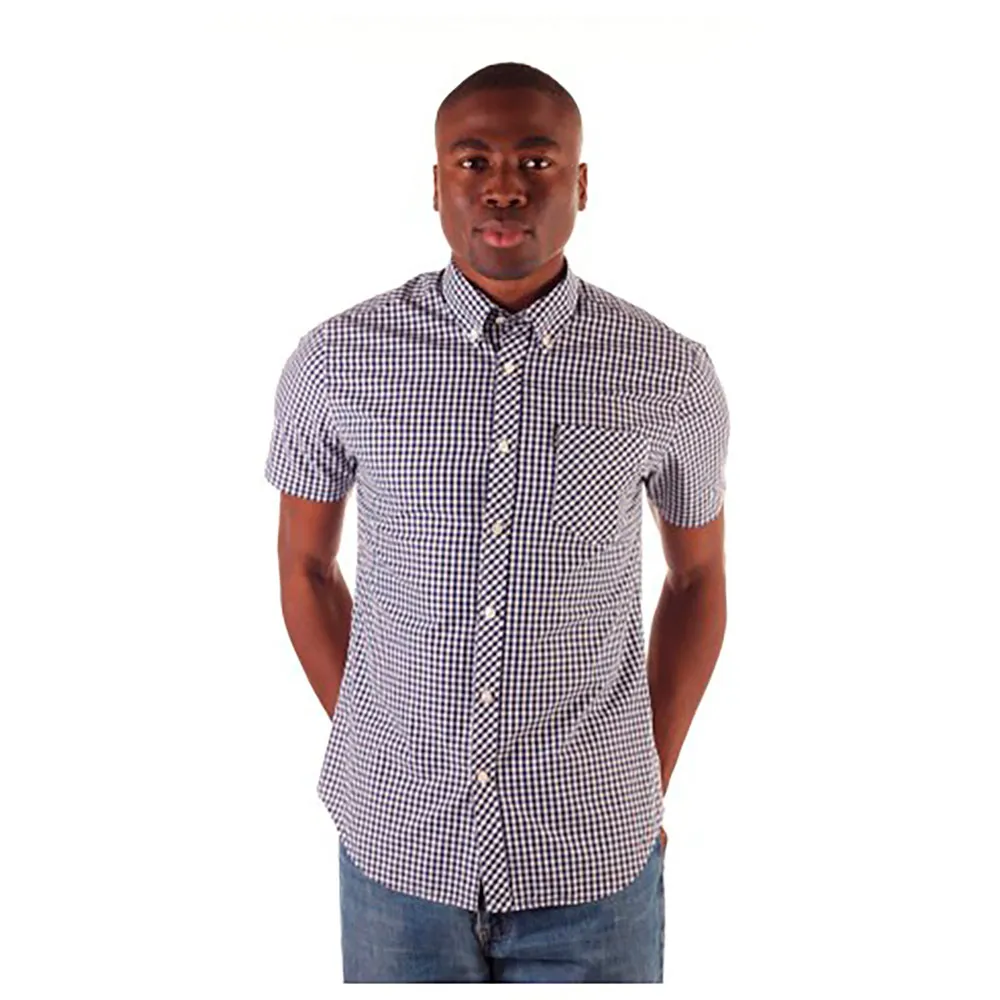 

Рубашка с коротким рукавом Ben Sherman Signature Core Gingham, синий