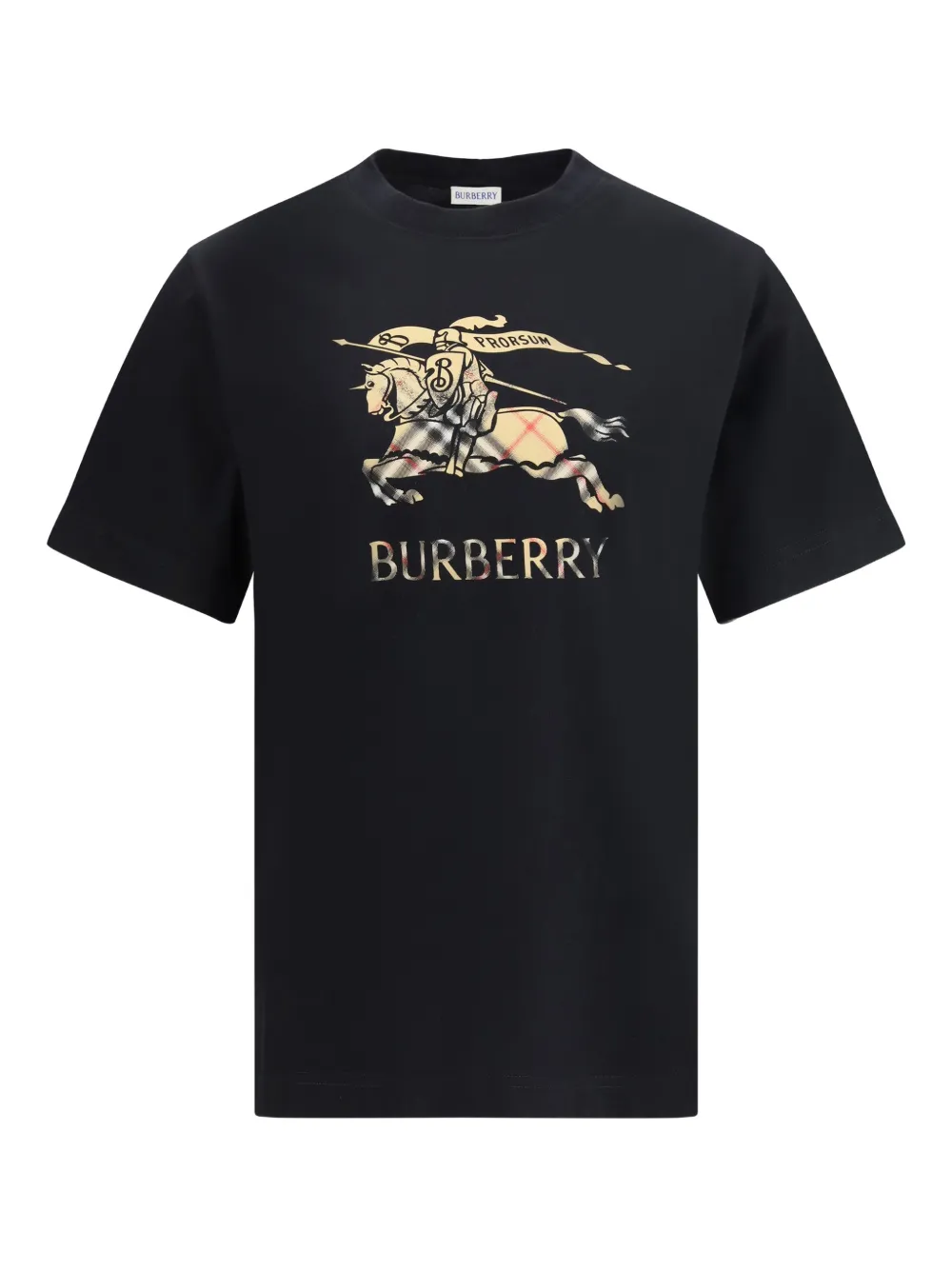 

Хлопковая футболка с градиентом и монограммой EKD Burberry, черный