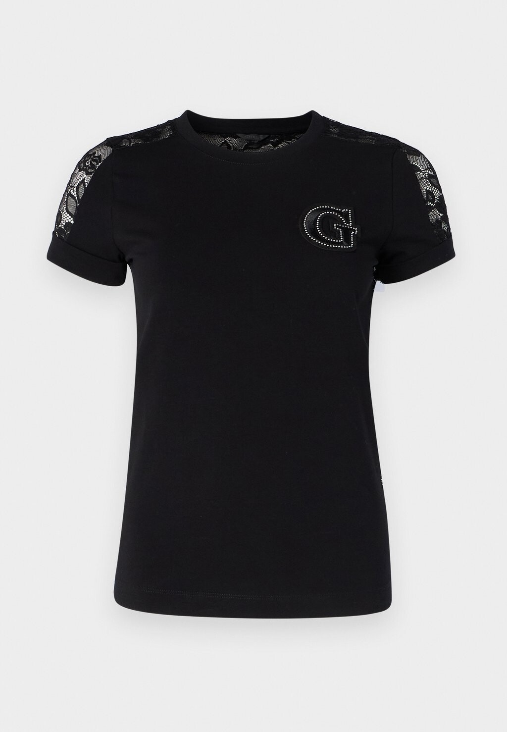 

Базовая футболка SS CN LACE TEE Guess, черный