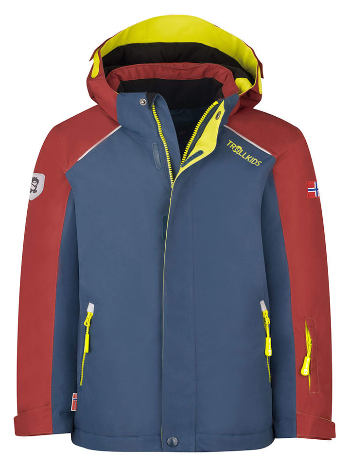 

Trollkids Горнолыжная/сноубордная куртка "Holmenkollen Pro" темно-синего цвета