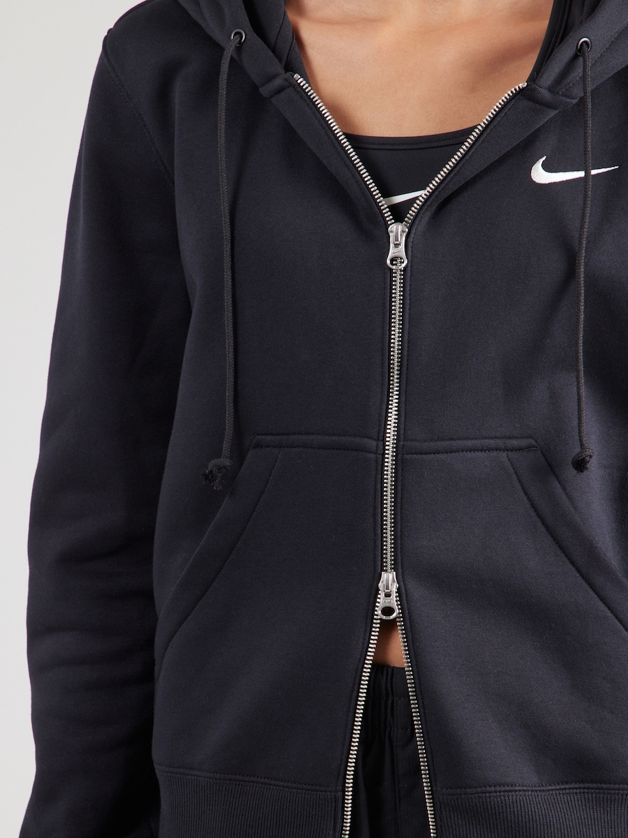 Толстовка с капюшоном на молнии Nike Sportswear PHNX FLC, черный — фото 2