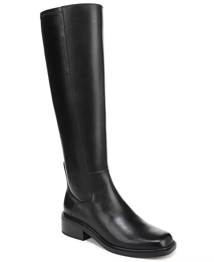 Женские сапоги Gisella с квадратным носком и молнией, Regular и Wide Calf Franco Sarto, черный