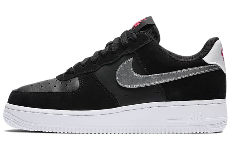 

Кроссовки Nike Air Force 1 Low Black Pink Blast Metallic Silver Women's