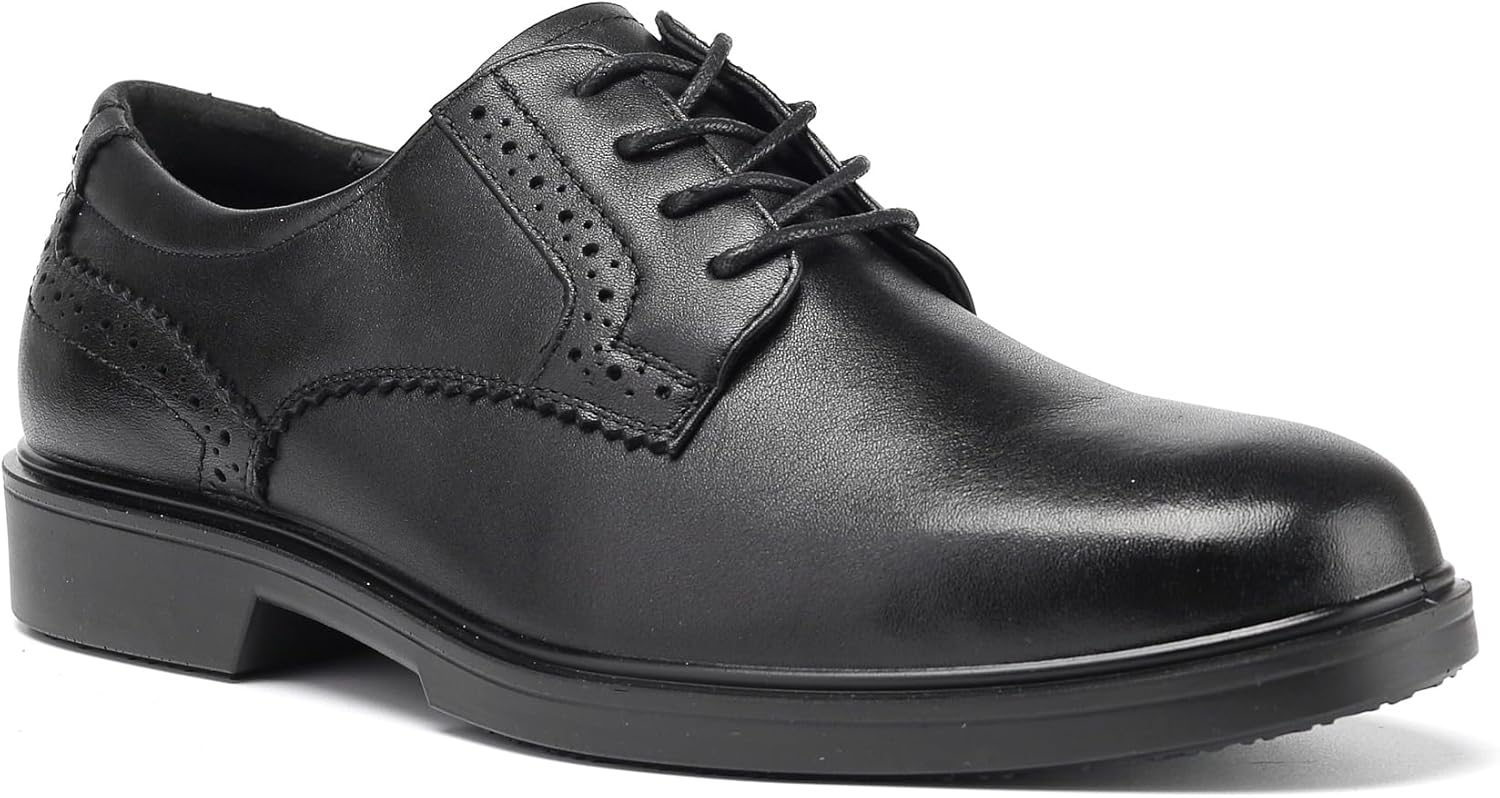 

Мужские оксфорды с шнуровкой, противоскользящие туфли из натуральной кожи Rock Poster, черный