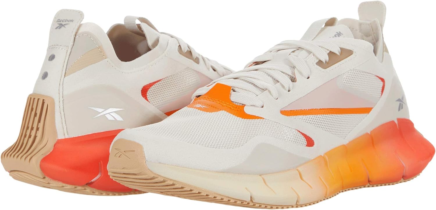 Кроссовки Reebok Zig Kinetica Horizon, Alabaster/Utility Beige/Carotene — фото 2
