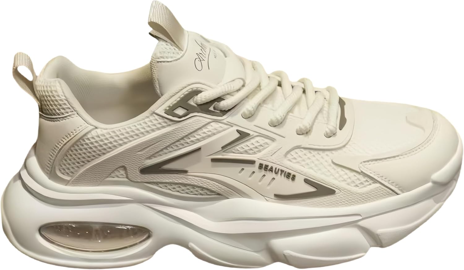 

Мужские модные спортивные кроссовки - для улицы, бега, фитнеса, повседневной носки, с противоскользящей подошвой и долговечные, подходят для всех сезонов Fmshi, бежевый