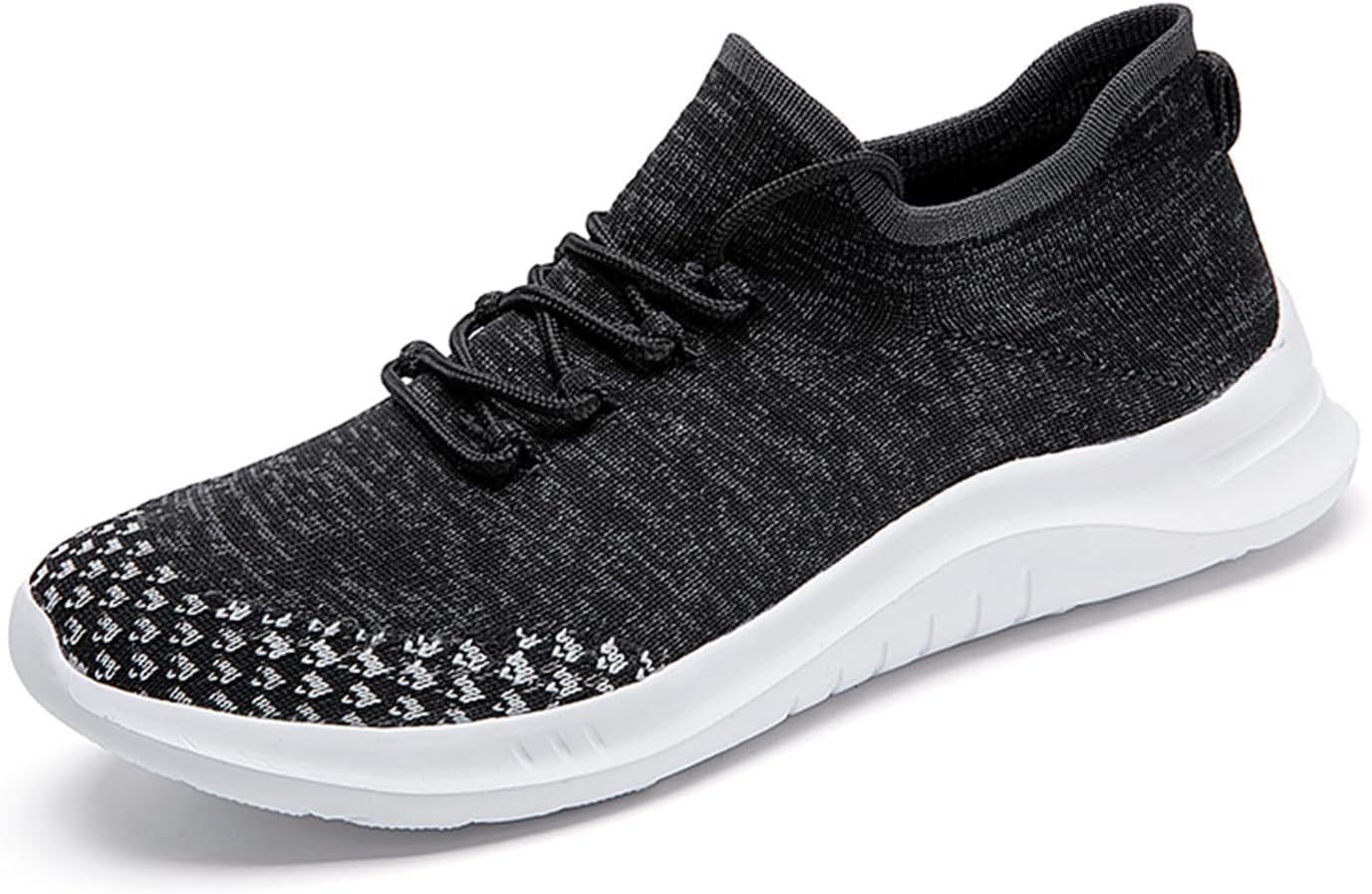 

Мужские кроссовки LLTMALL с вязаным верхом, для тенниса и бега, дышащие, для тренировок в спортзале, на шнуровке, черный