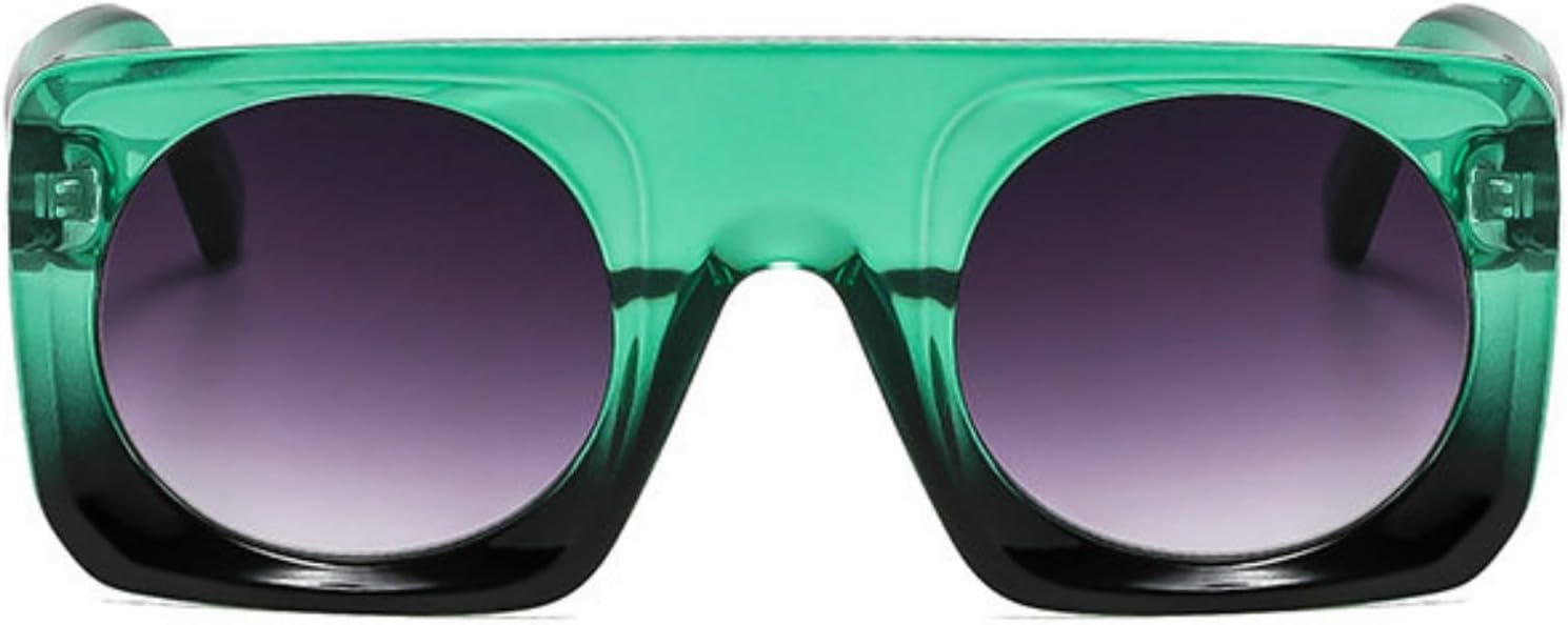 

Willochra Популярные модные квадратные солнцезащитные очки для женщин, ретро, ​​массивные дизайнерские очки для мужчин, панк, градиентные очки, защита от УФ-излучения UV400, большие солнцезащитные очки, C3