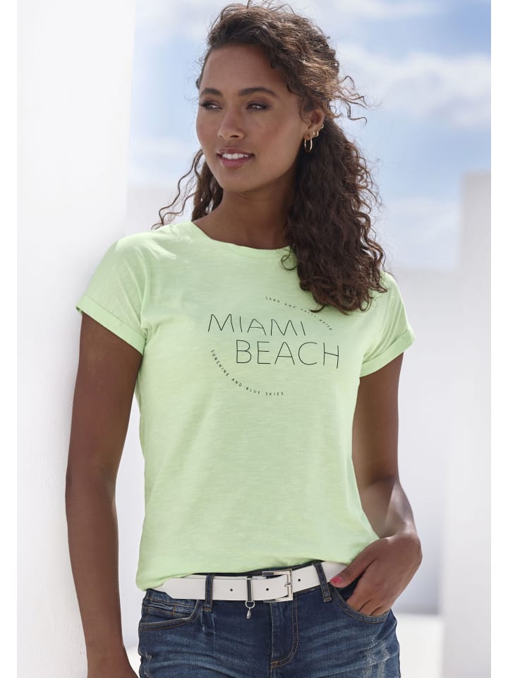 

Футболка Vivance, цвет lime bedruckt