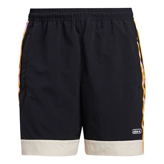 

Шорты originals stripe printing sports short pant male black Adidas, черный